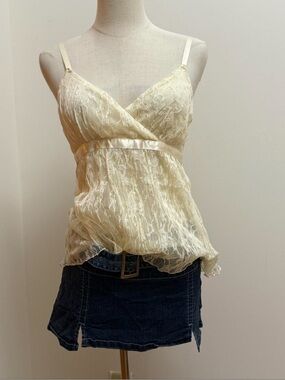 Lace babydoll top size s